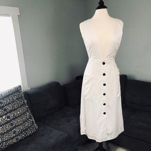 Ivory Forever 21 contemporary cross strap dress